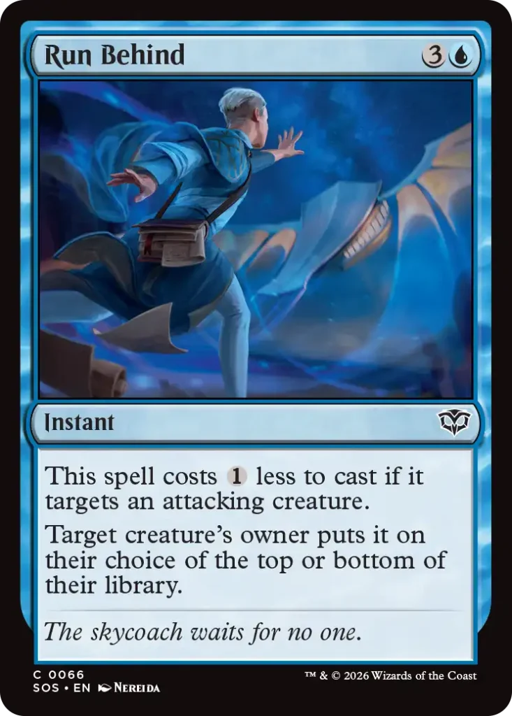 Run Behind Secrets of Strixhaven Draft Guide