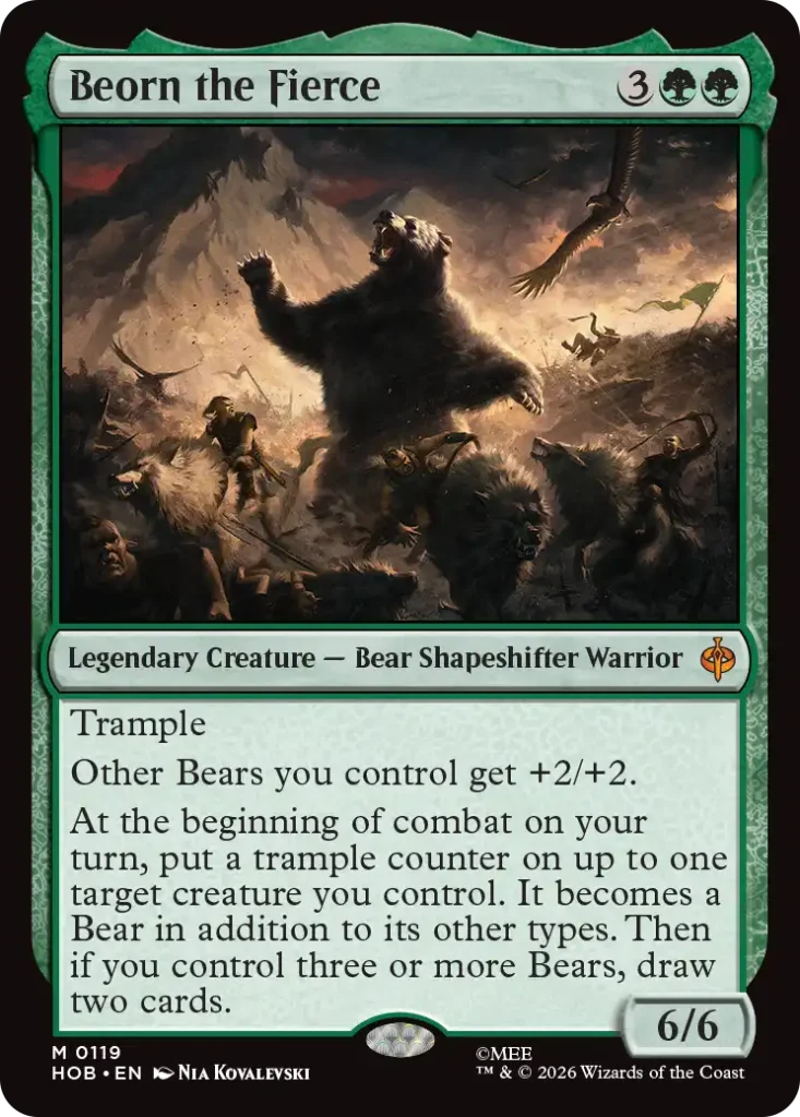 Beorn the Fierce The Hobbit Draft Tier List