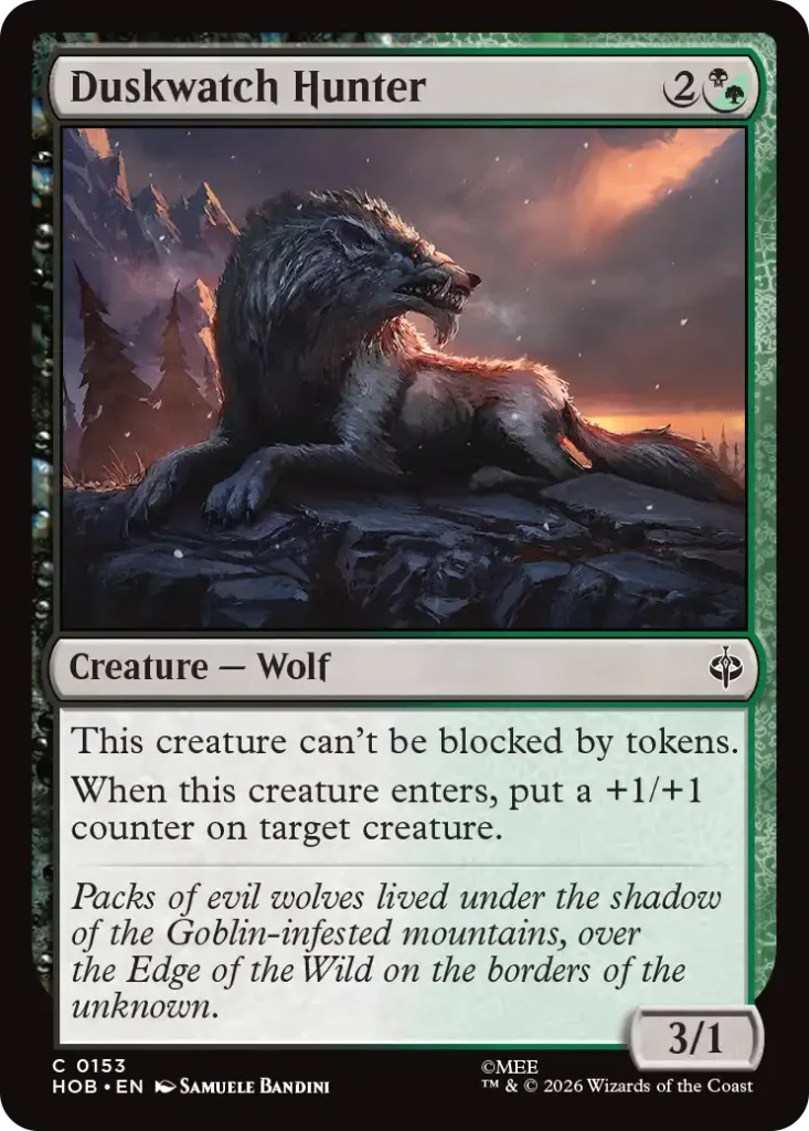 Duskwatch Hunter The Hobbit Draft Guide