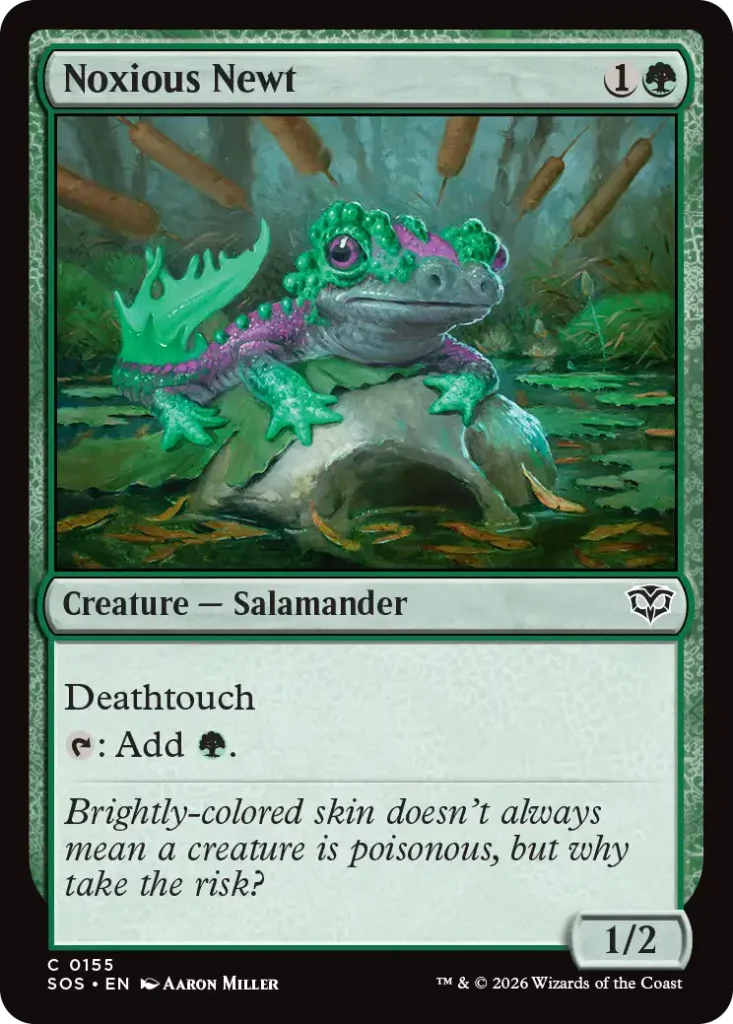Noxious Newt Secrets of Strixhaven Draft Guide