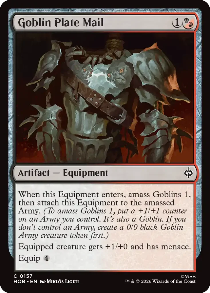Goblin Plate Mail The Hobbit Draft Archetypes