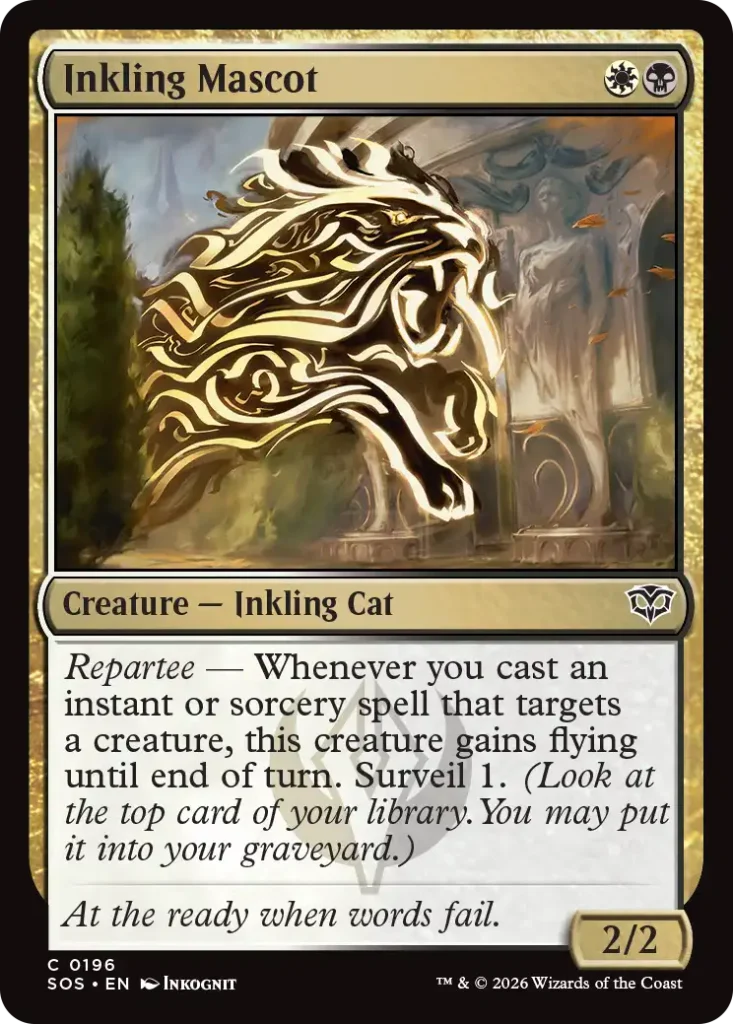 Inkling Mascot Secrets of Strixhaven Draft Mechanics