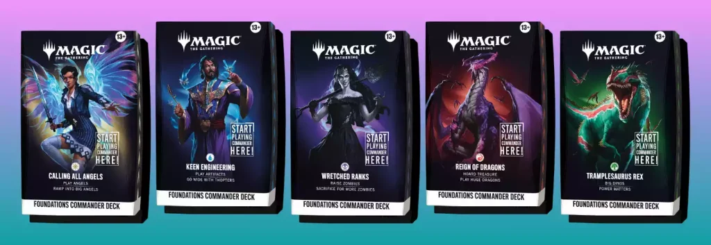 5 Foundations Commander Precons Decks