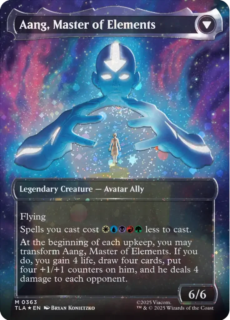 Aang, Master of Elements Raised Foild Odds