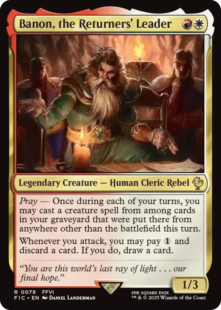 Banon, the Returners' Leader Lorehold Spirit Decklist