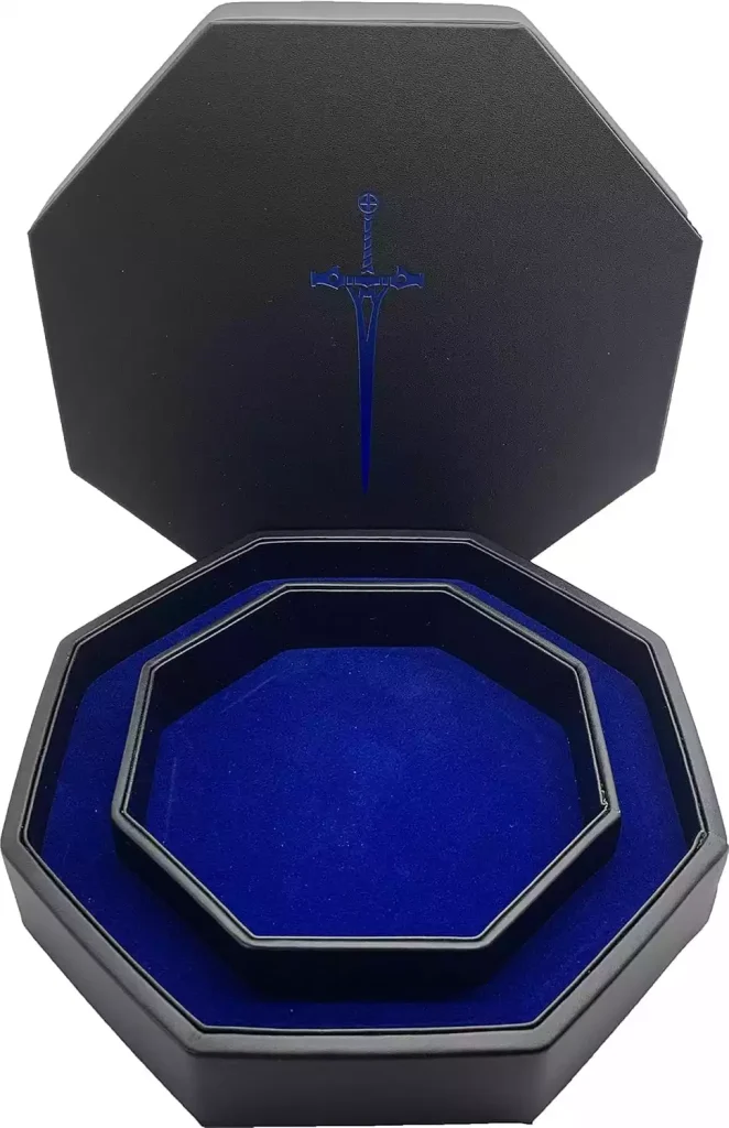 Blue Sword Dice Tray DND Gift Guide 2024 Christmas