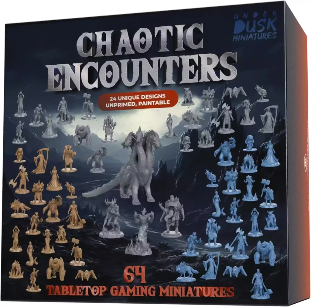 Chaotic Encounters Set of Minifigs Gifts for DND Player
