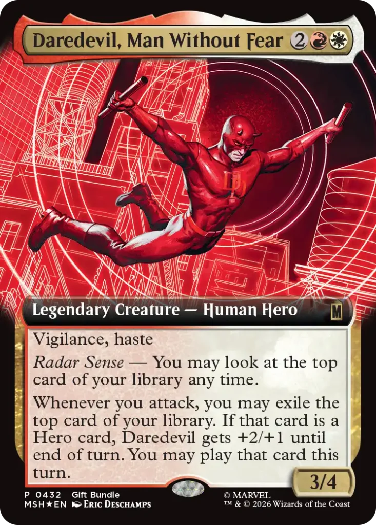 Daredevil, Man Without Fear Marvel Super Heroes GIft Bundle Promo