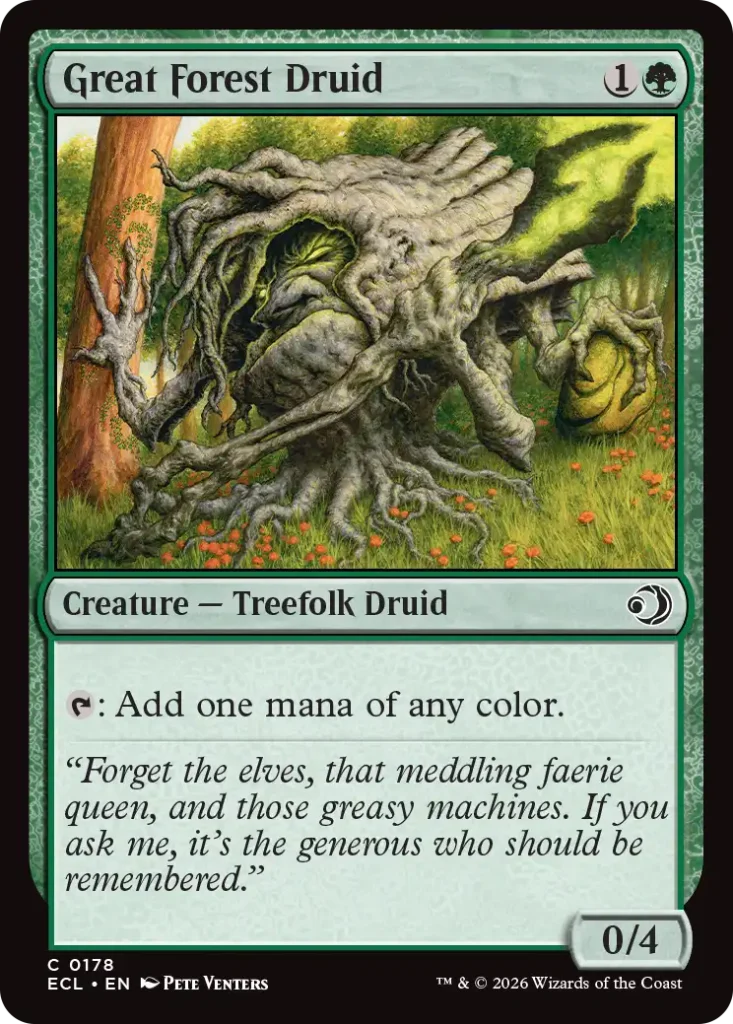 Great Forest Druid Lorwyn Eclipsed Draft Guide