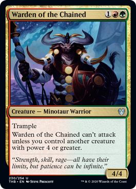 Green Red Archetype Warden of the Chained
