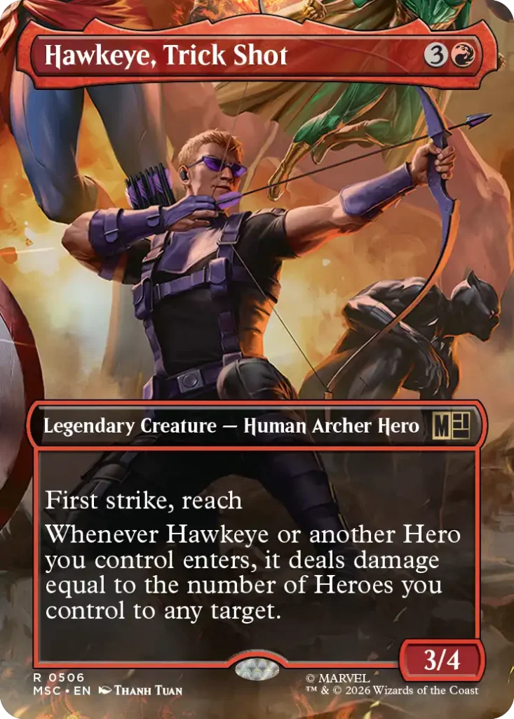 Hawkeye, Trick Shot Marvel Super Heroes Scene Box Details