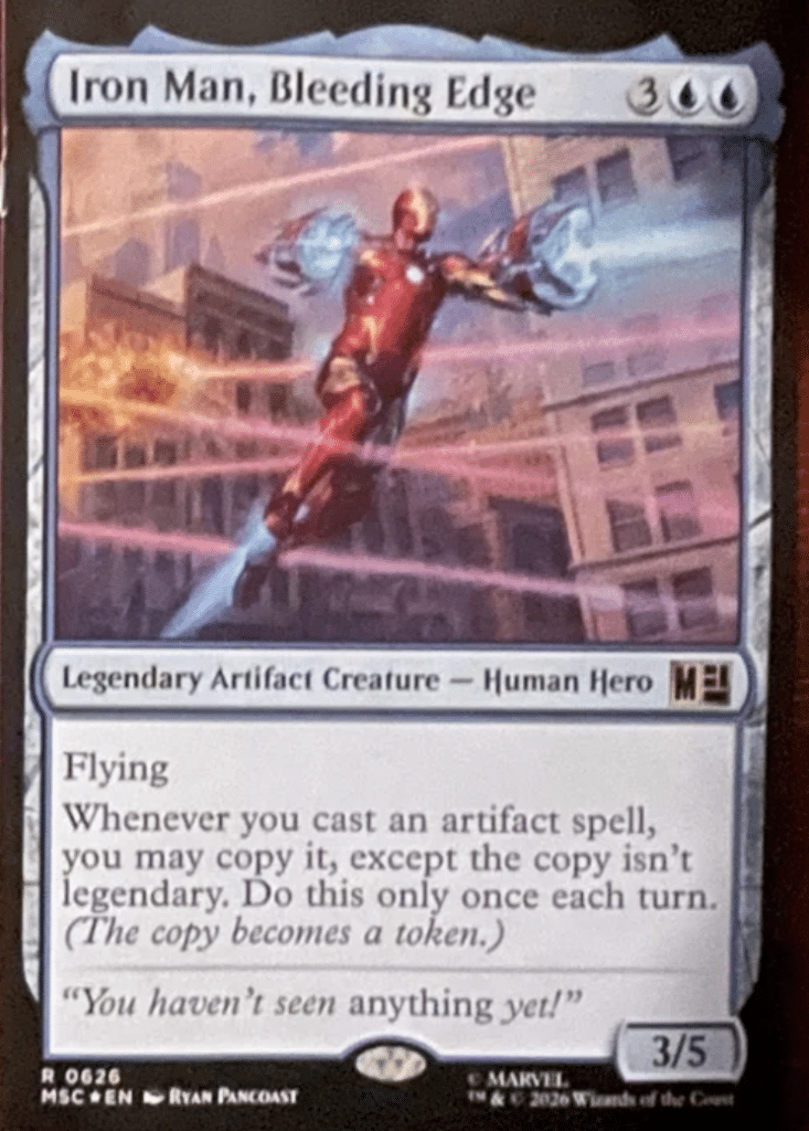 Iron Man, Bleeding Edge Marvel Super Heroes Jumpstart Card List