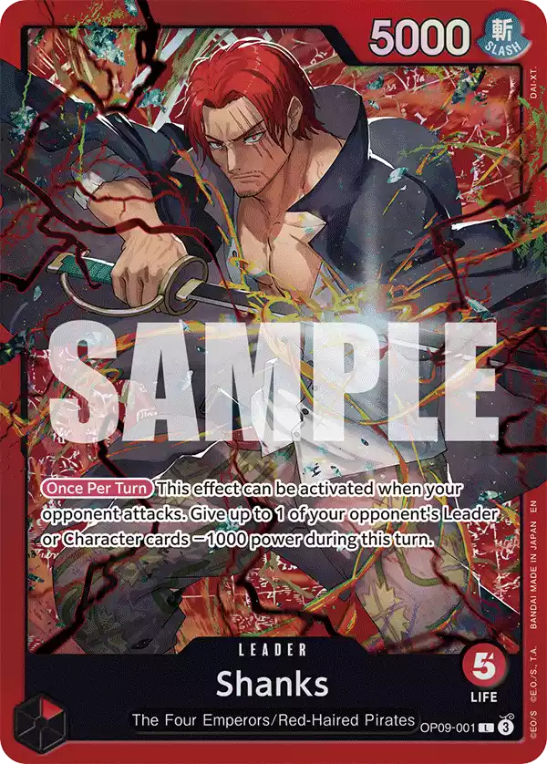 ST23 Shanks List of All One Piece Starter Decks Leaders