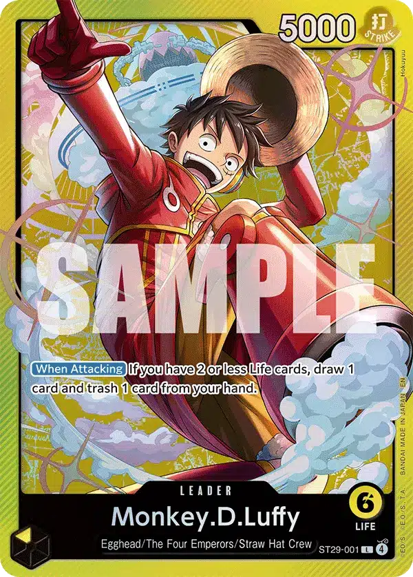 ST29 Yellow Luffy One Piece Starter Decks