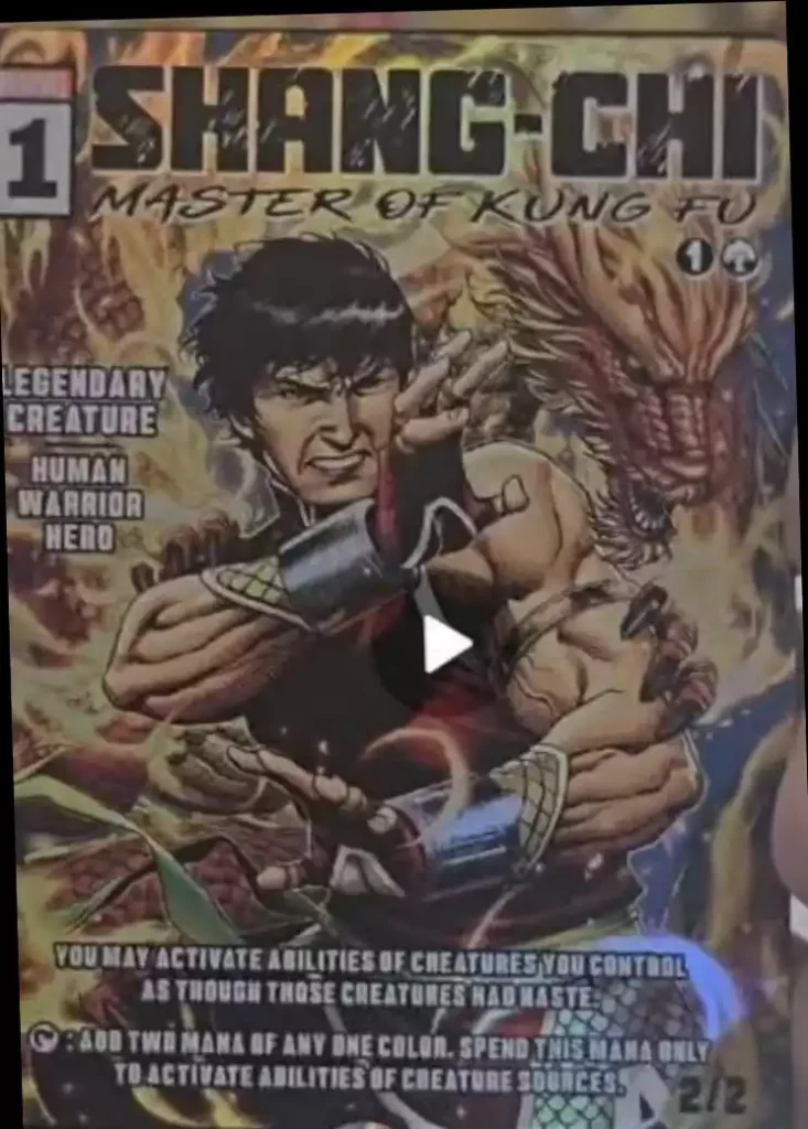 Shang-Chi Master of Kung Fu Super Heroes Classic Comic Cover Cards