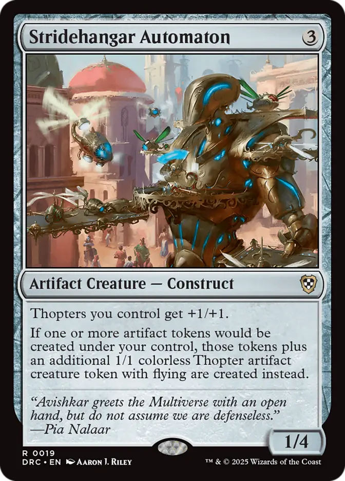 Stridehangar Automaton Keen Engineering Precon Decklist