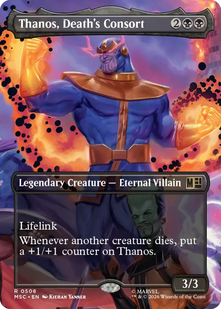 Thanos, Death's Consort Marvel Scene Boxes Card List