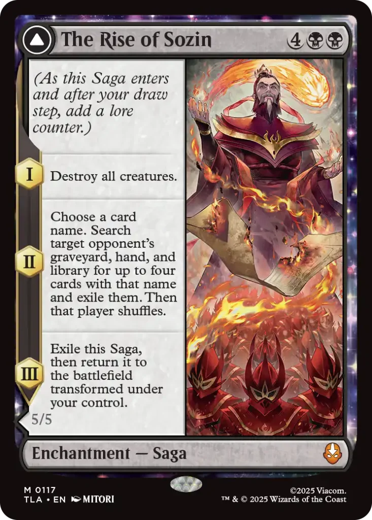 The Rise of Sozin Best Cards Avatar Draft Guide