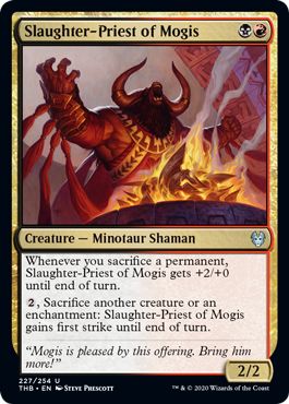 Theros Draft Guide Slaughter-Priest of Mogis