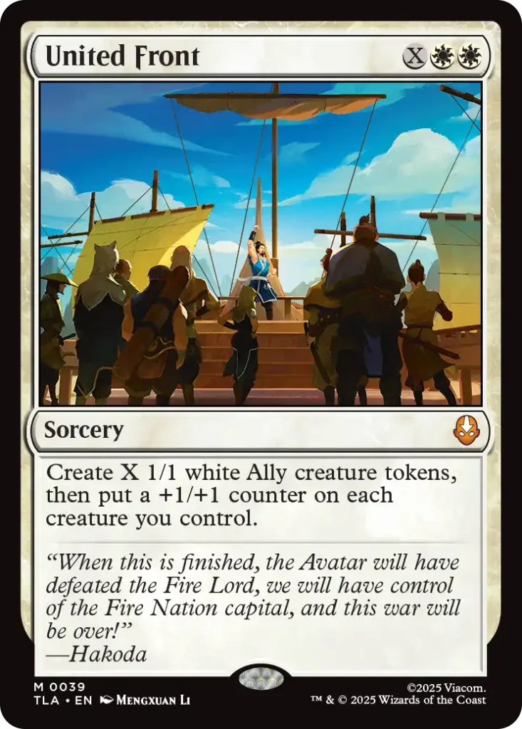 United Front Best Cards For Avatar Draft Guide