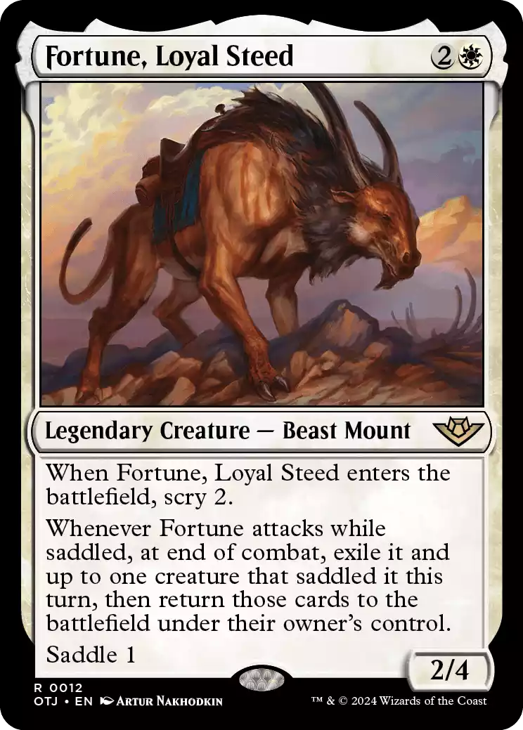 012 OTJ Fortune, Loyal Steed
