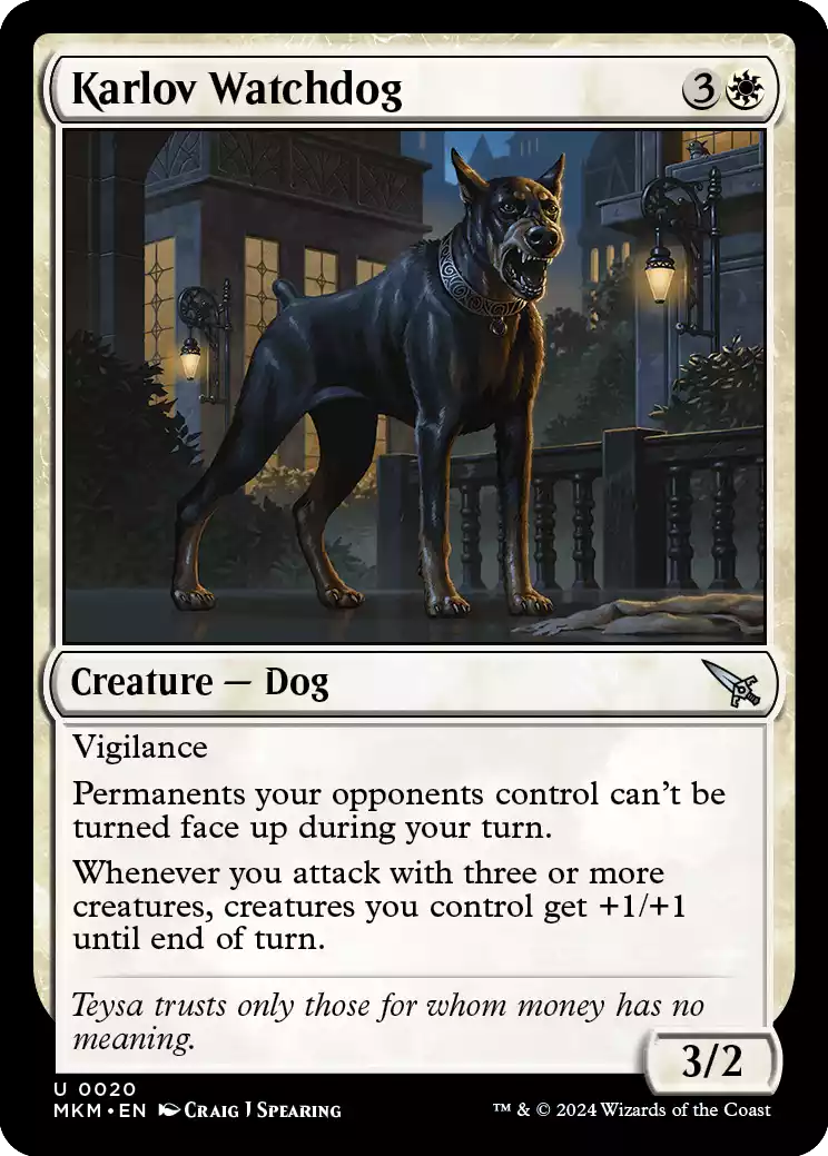 020 MKM Karlov Watchdog Karlov Watchdog Murders at Karlov Manor Draft Guide