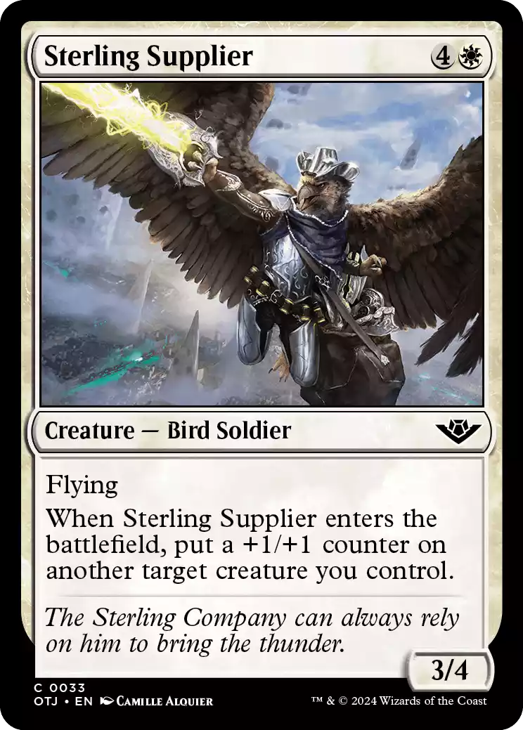 033 OTJ Sterling Supplier