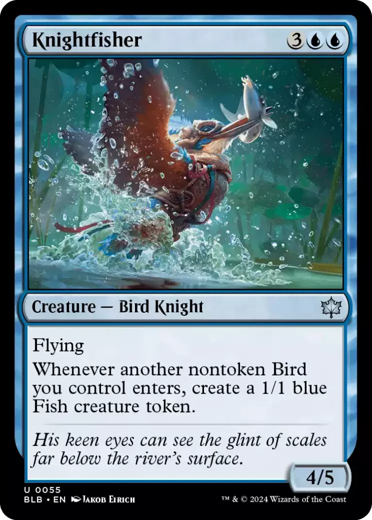 055 BLB Knightfisher Knightfisher Bloomburrow Draft Guide