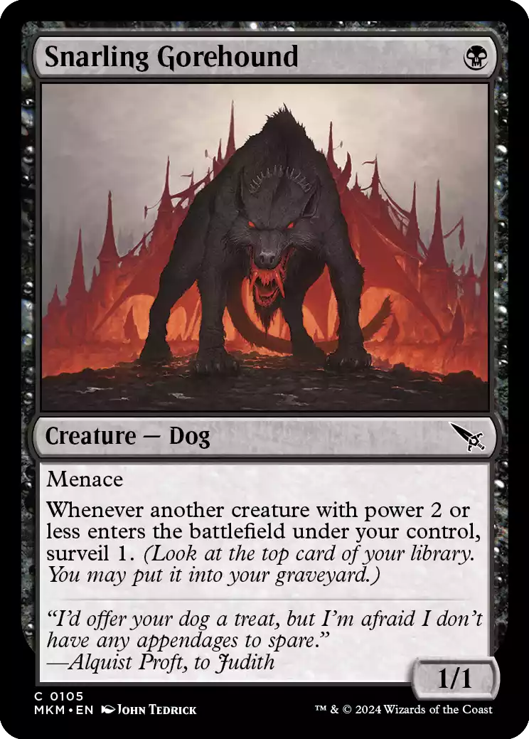 105 MKM Snarling Gorehound