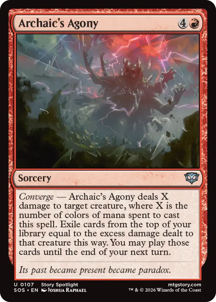 Archaic's Agony Secrets of Strixhaven Spoilers