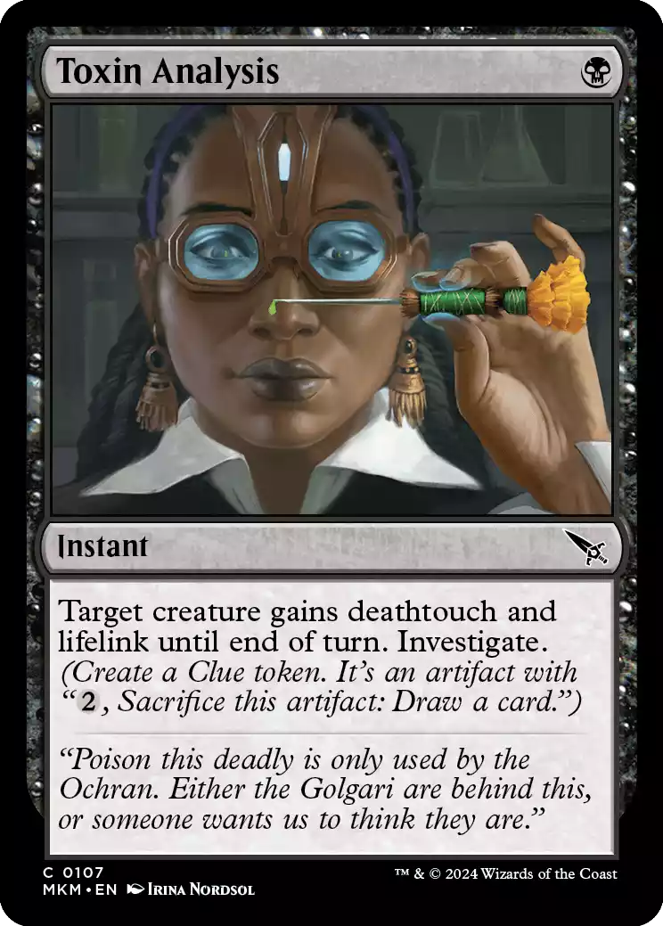 107 MKM Toxin Analysis Toxin Analysis