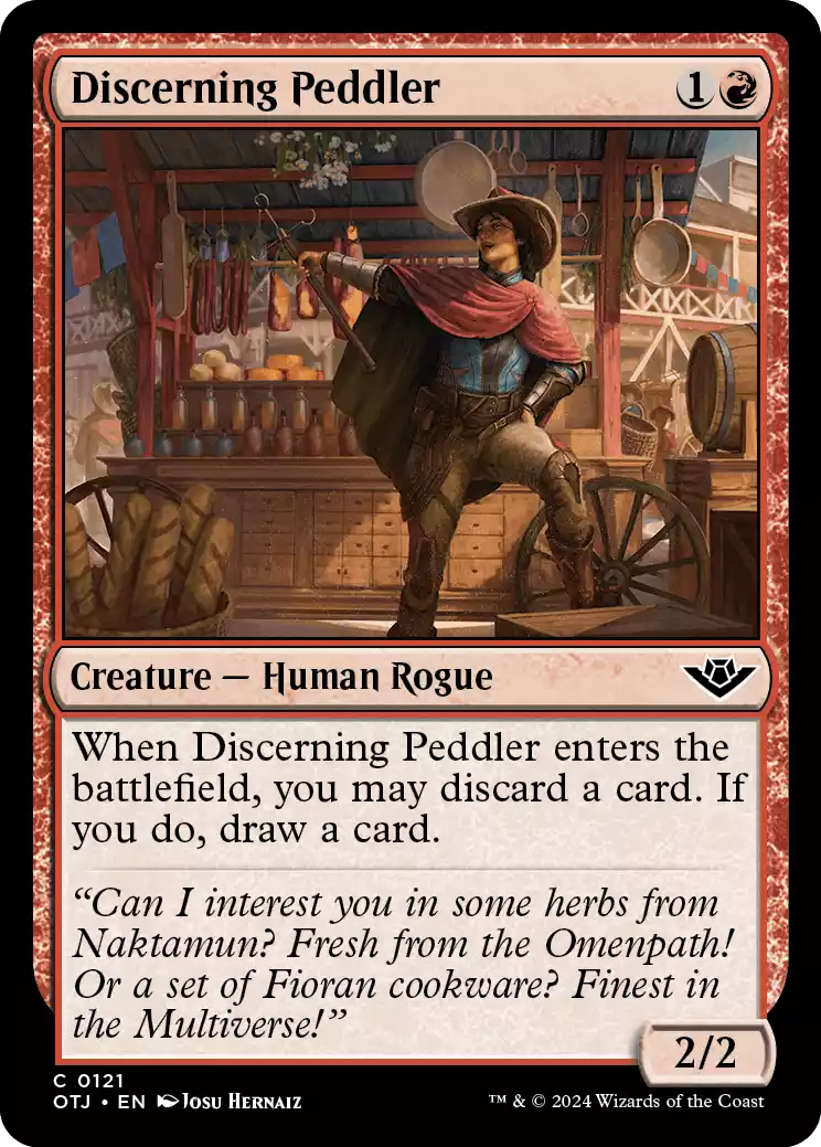 121 OTJ Discerning Peddler