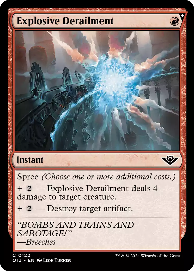 122 OTJ Explosive Derailment Explosive Derailment