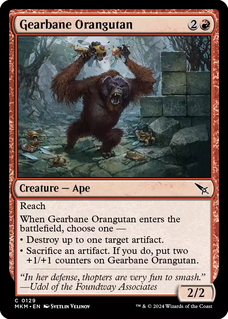 129 MKM Gearbane Orangutan