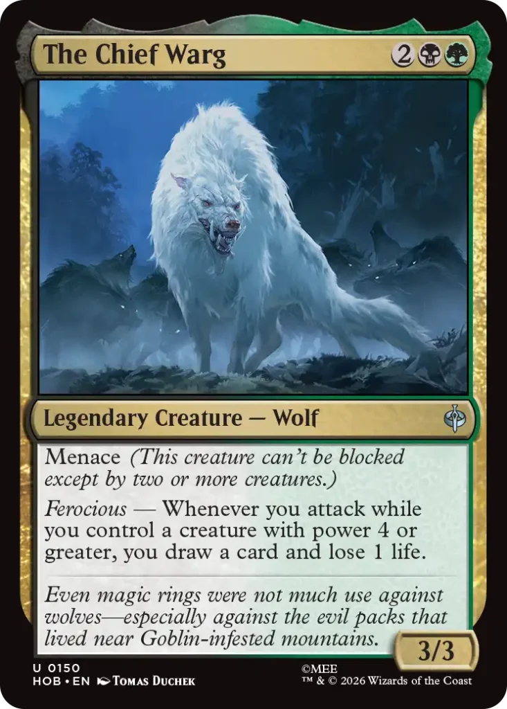 The Chief Warg Hobbit Draft Archetypes