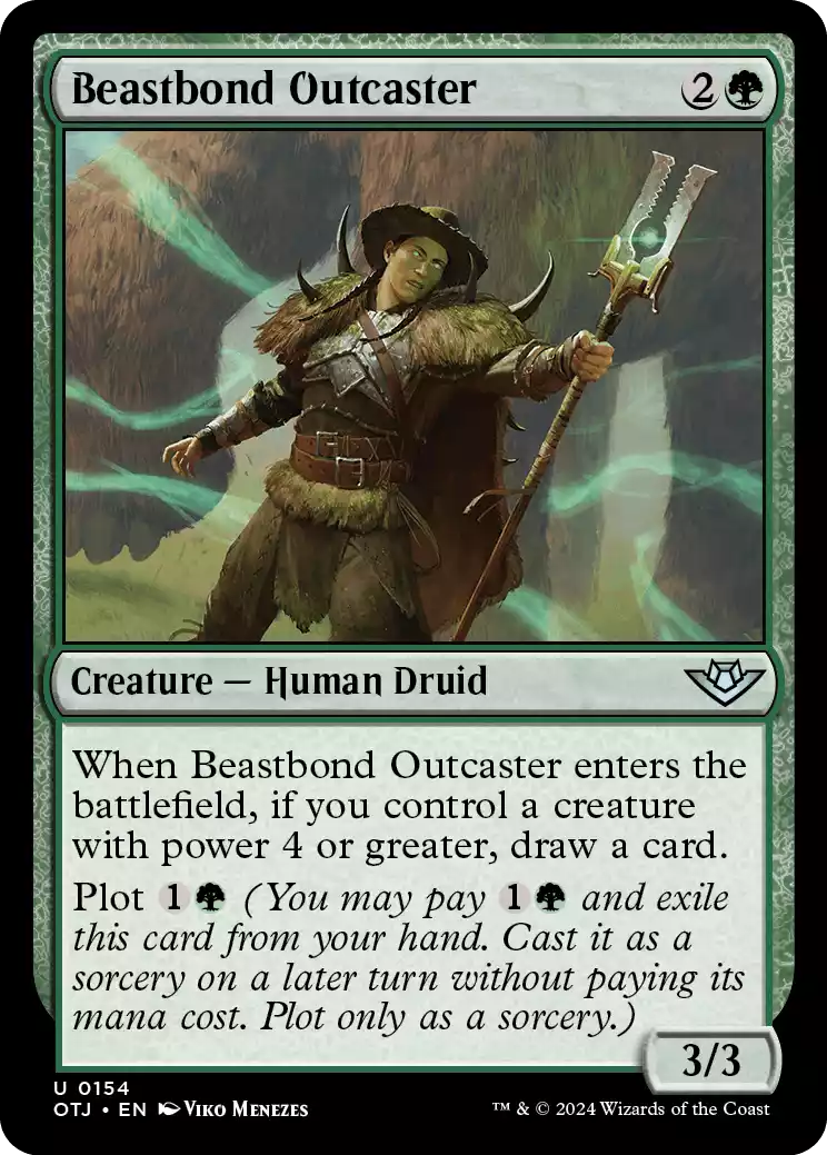 154 OTJ Beastbond Outcaster Beastbond Outcaster Outlaws of Thunder Junction Draft Guide