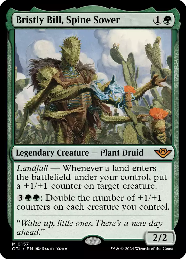 157 OTJ Bristly Bill, Spine Sower Bristly Bill, Spine Sower