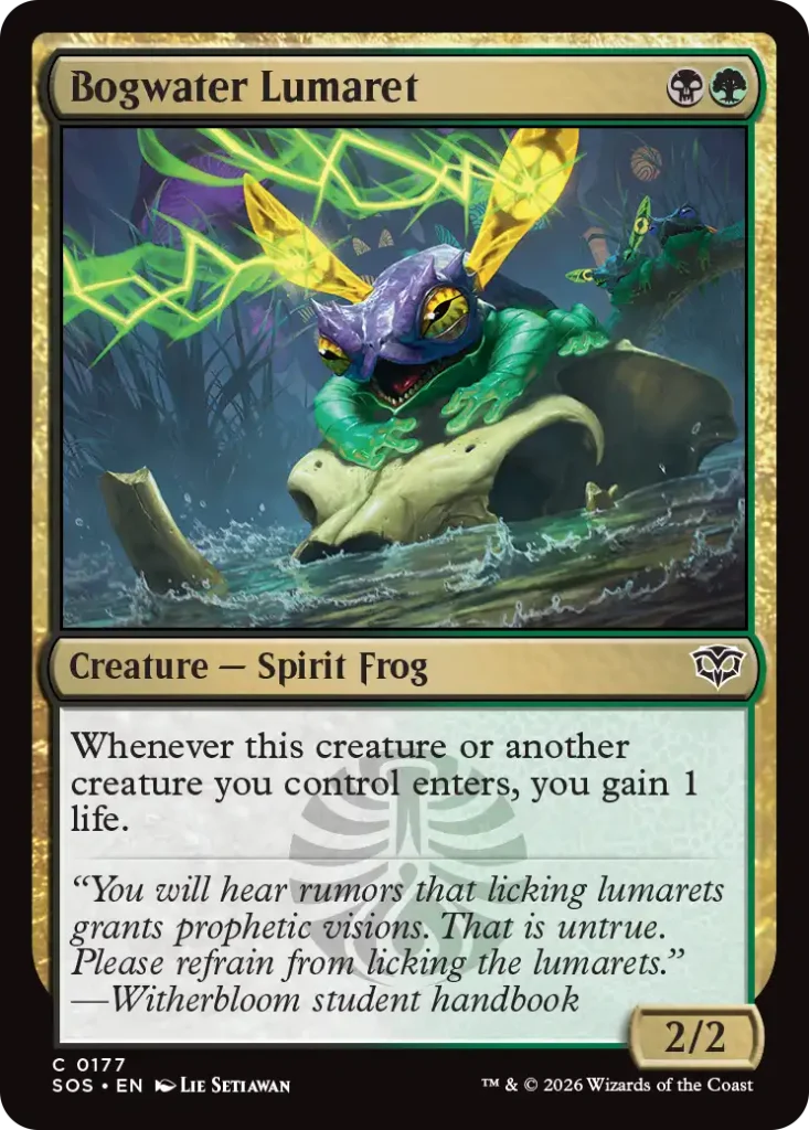 Bogwater Lumaret Secrets of Strixhaven Spoilers