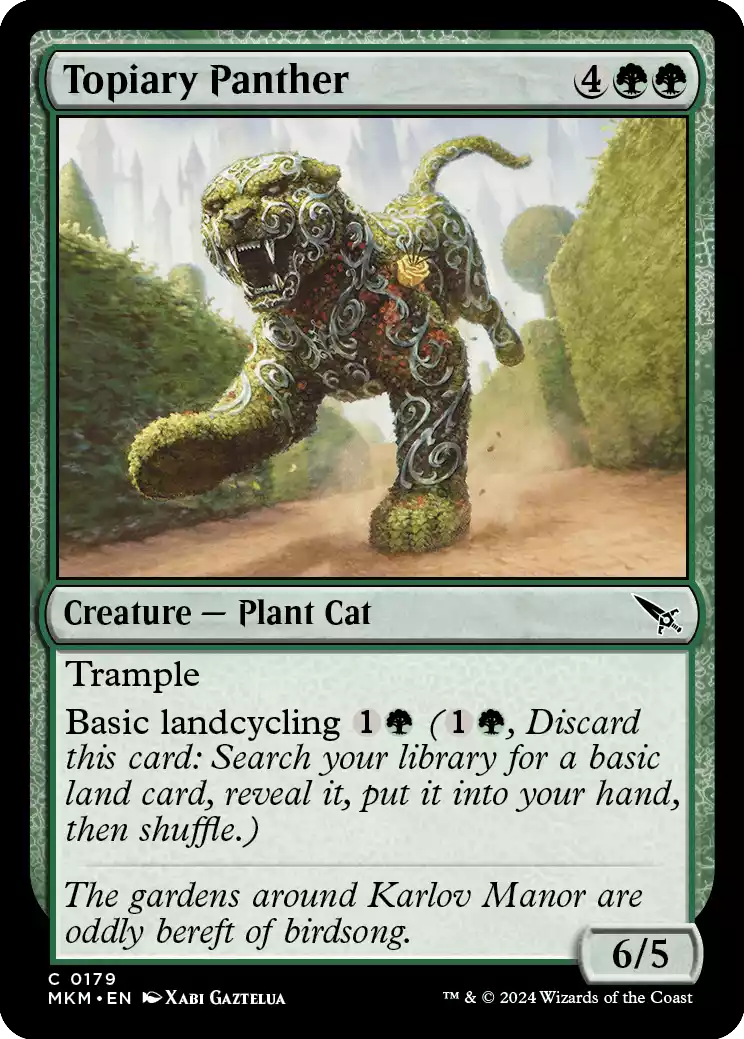 179 MKM Topiary Panther