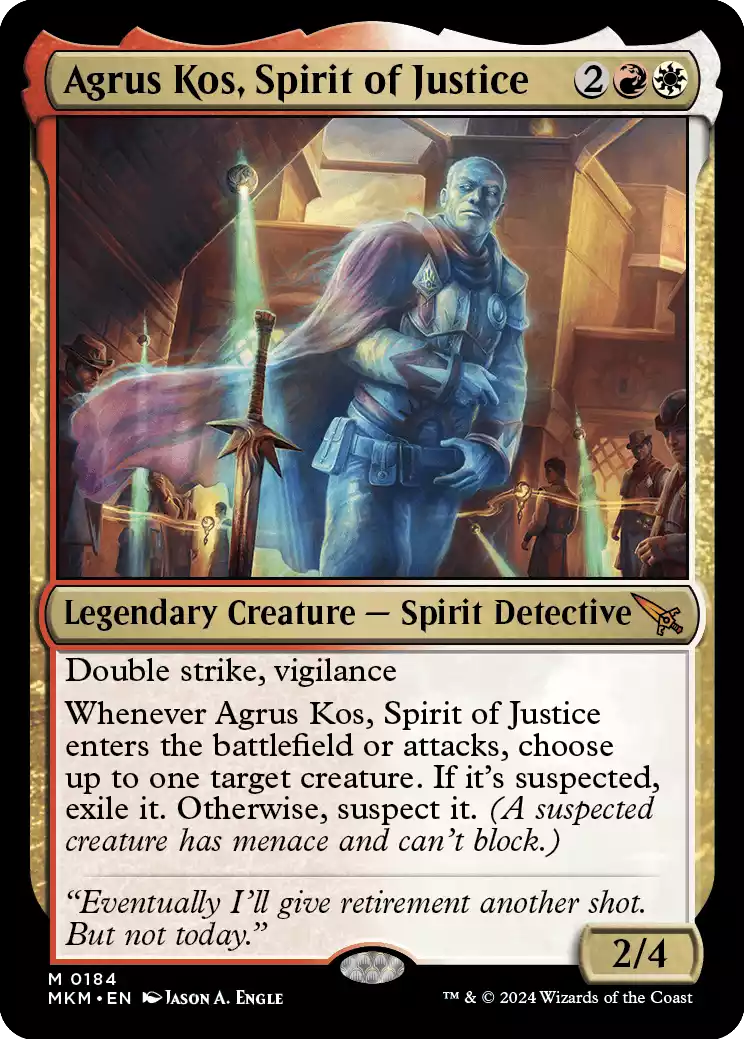 184 MKM Agrus Kos, Spirit of Justice Agrus Kos, Spirit of Justice