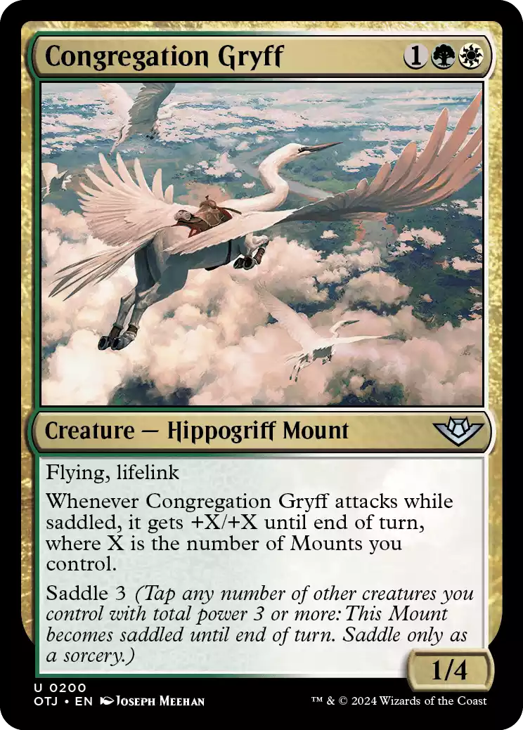 200 OTJ Congregation Gryff Congregation Gryff Thunder Junction Draft Guide