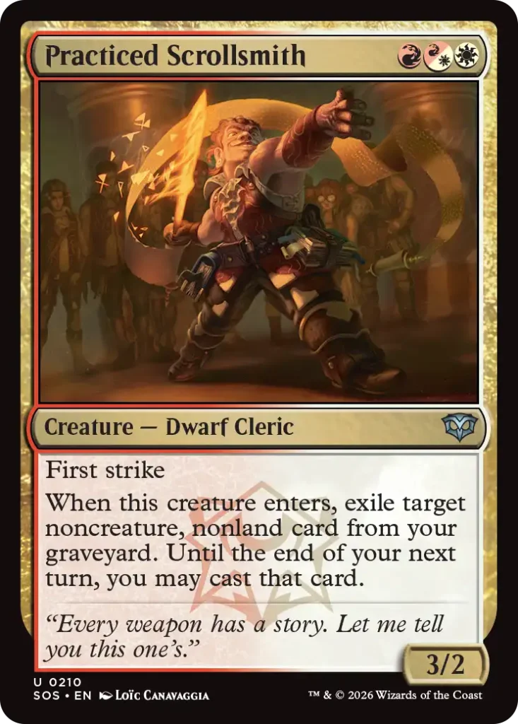 Practiced Scrollsmith Secrets of Strixhaven Draft Guide