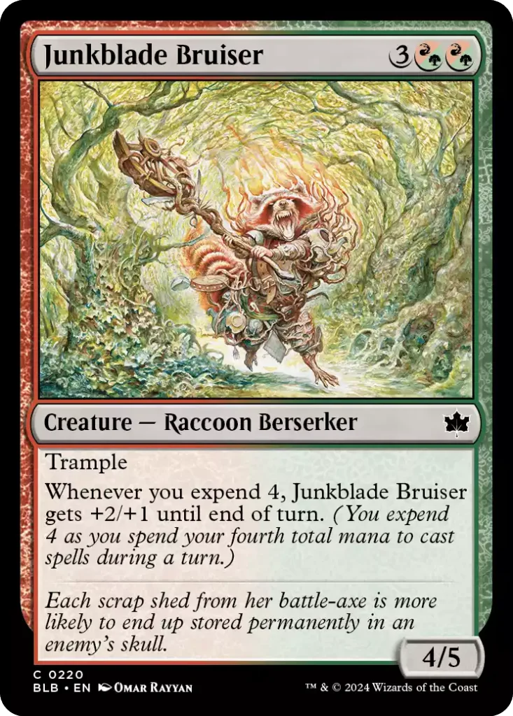220 BLB Junkblade Bruiser Junkblade Bruiser Bloomburrow Draft Guide