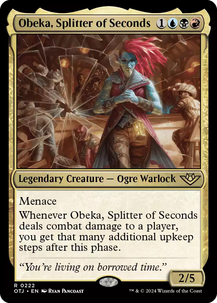 222 OTJ Obeka, Splitter of Seconds