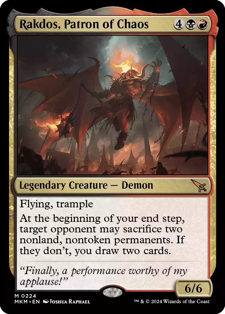 224 MKM Rakdos, Patron of Chaos