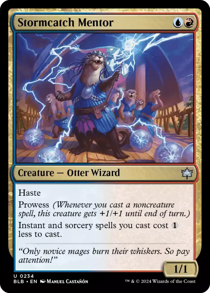 234 BLB Stormcatch Mentor Stormcatch Mentor Bloomburrow Draft Archetypes