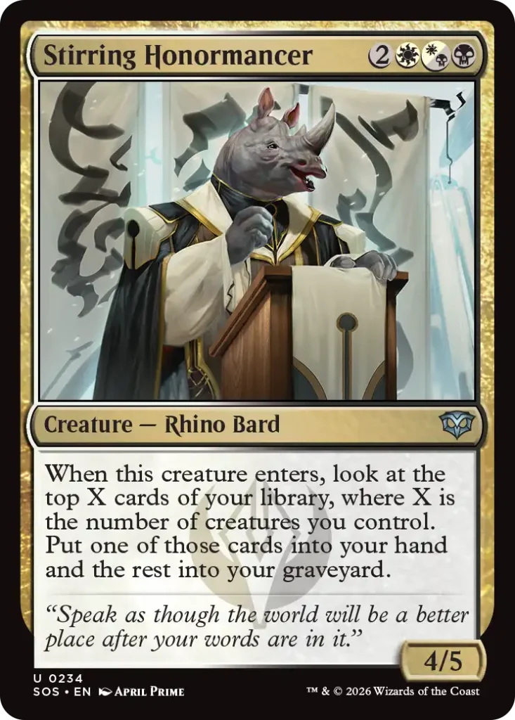Stirring Honormancer
Strixhaven Draft Archetypes