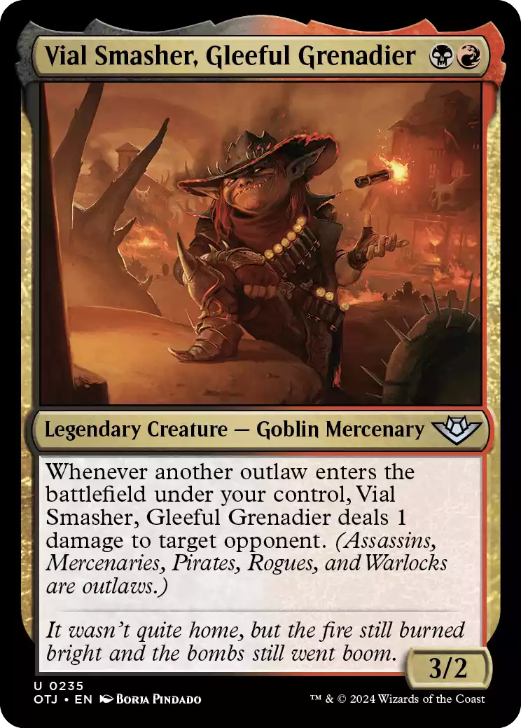 235 OTJ Vial Smasher, Gleeful Grenadier Vial Smasher, Gleeful Grenadier Outlaws of Thunder Junction Draft Archetypes