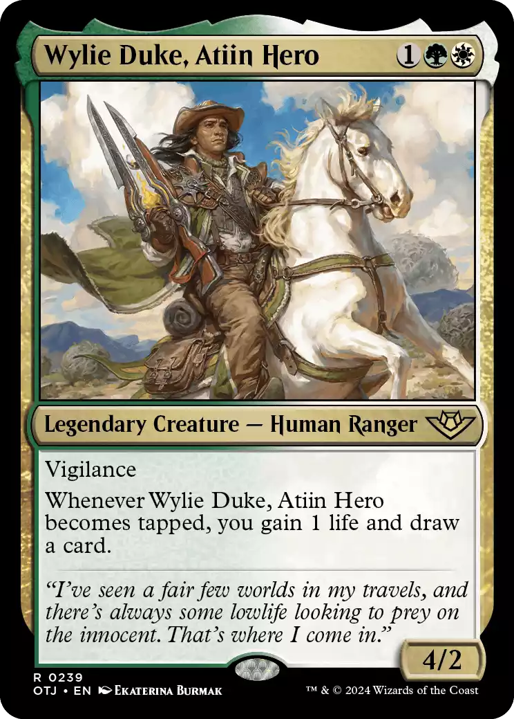 239 OTJ Wylie Duke, Atiin Hero