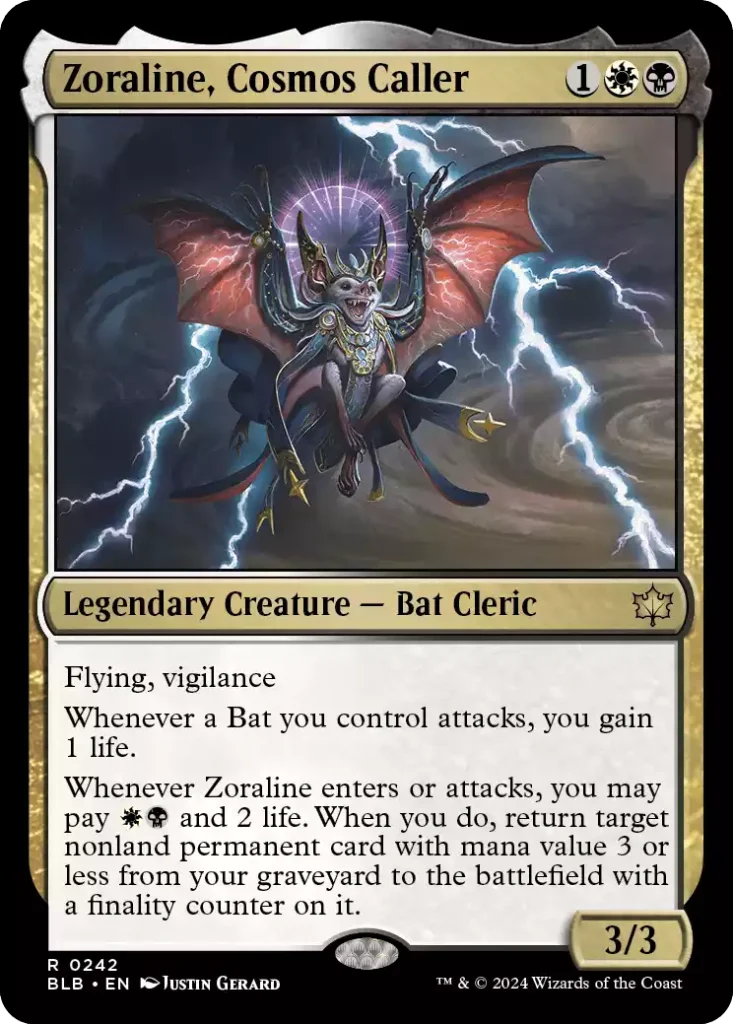 242 BLB Zoraline, Cosmos Caller
